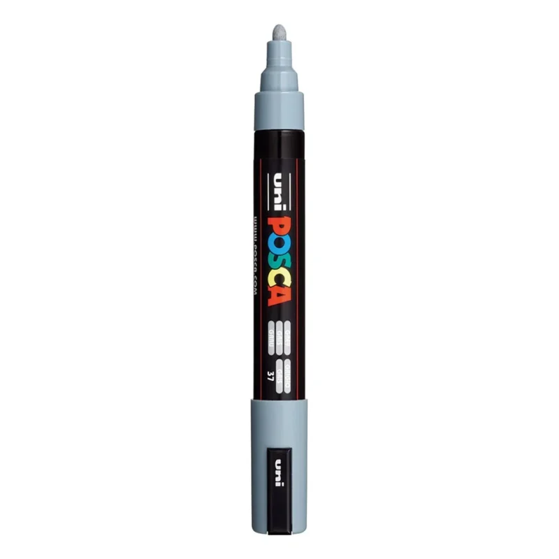 Posca PC-5M Verfstift Grijs - Acrylmarker Medium