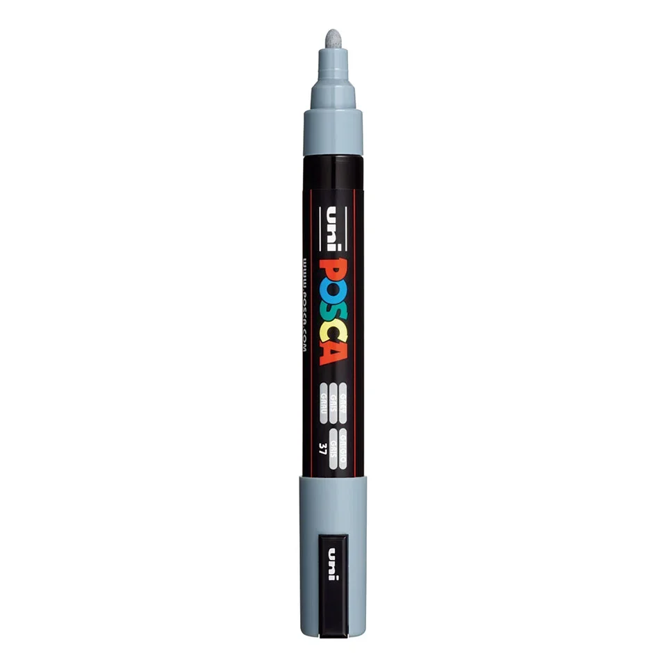 Posca PC-5M Verfstift Grijs - Acrylmarker Medium