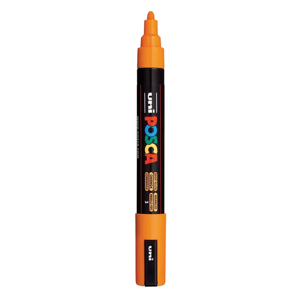 Posca PC-5M Verfstift Helder Geel - Acrylmarker Medium