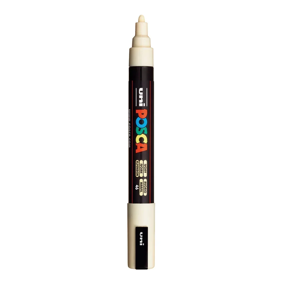 Posca PC-5M Verfstift Ivoor - Acrylmarker Medium