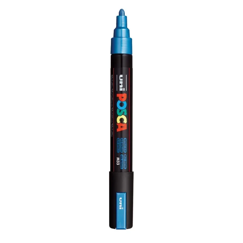 Posca PC-5M Verfstift Metallic Blauw - Acrylmarker Medium