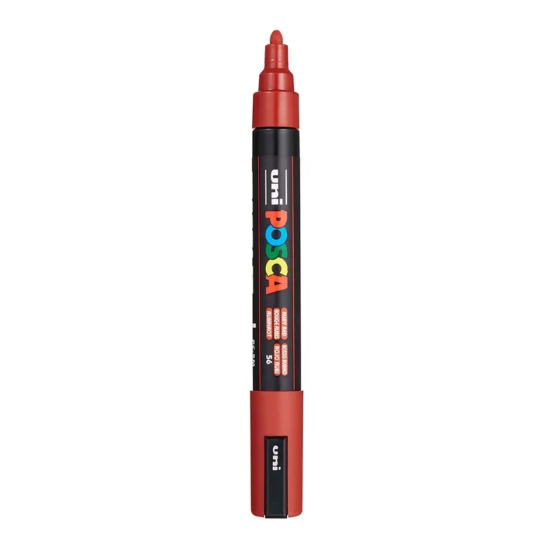 Posca PC-5M Verfstift Robijn Rood - Acrylmarker Medium