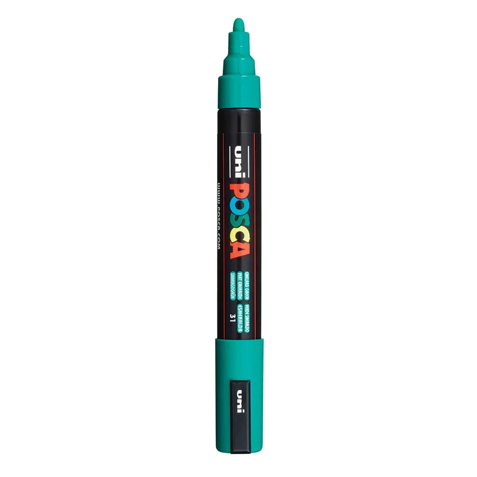 Posca PC-5M Verfstift Smaragd Groen - Acrylmarker Medium