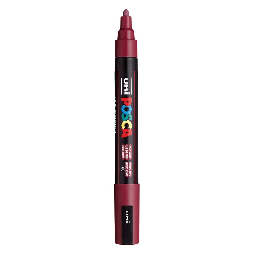 Posca PC-5M Verfstift Wijn Rood - Acrylmarker Medium
