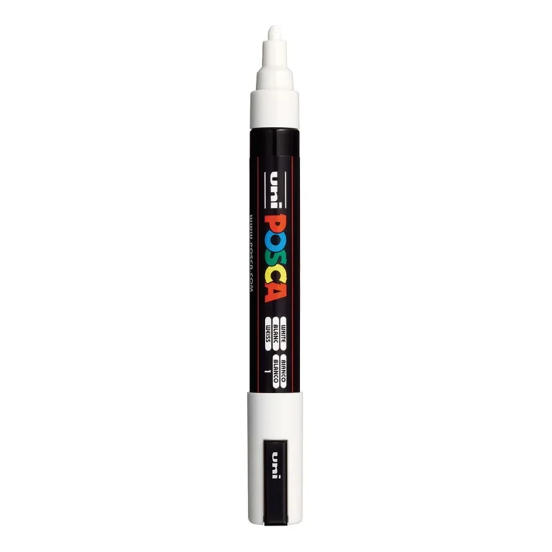 Posca PC-5M Verfstift Wit - Acrylmarker Medium