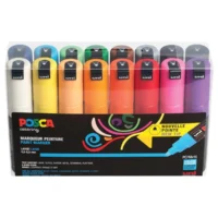 Posca PC-7M Verfstift Set Standaard Kleuren 16 Stuks - Acrylmarker 5mm