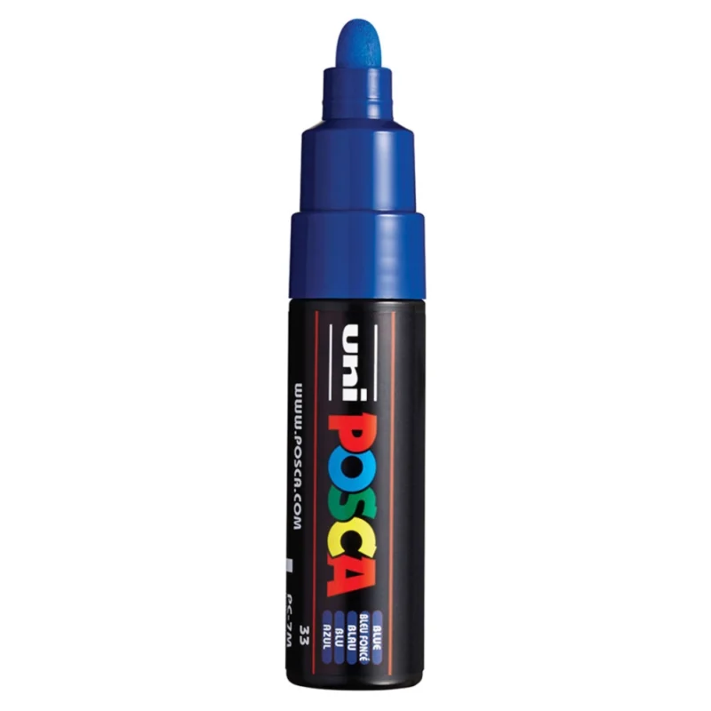 Posca PC-7M Verfstift Blauw - Acrylmarker 5mm