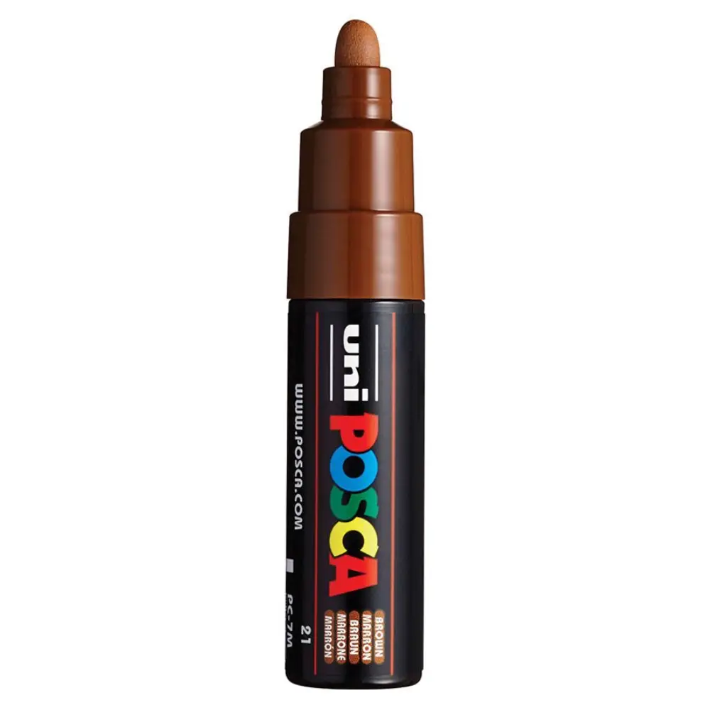 Posca PC-7M Verfstift Bruin - Acrylmarker 5mm
