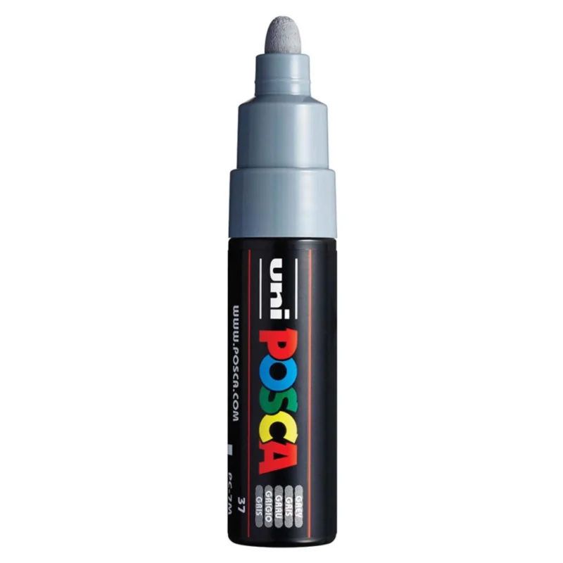Posca PC-7M Verfstift Grijs - Acrylmarker 5mm