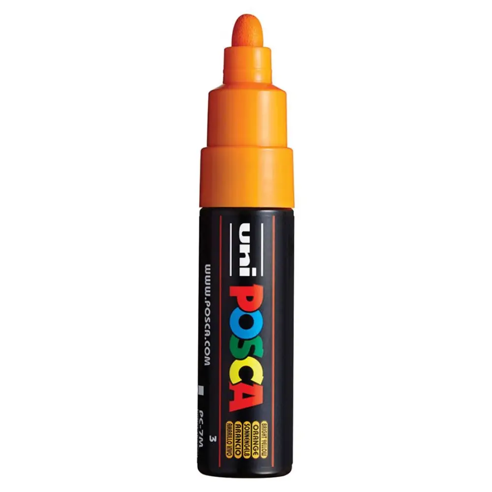 Posca PC-7M Verfstift Helder Geel - Acrylmarker 5mm