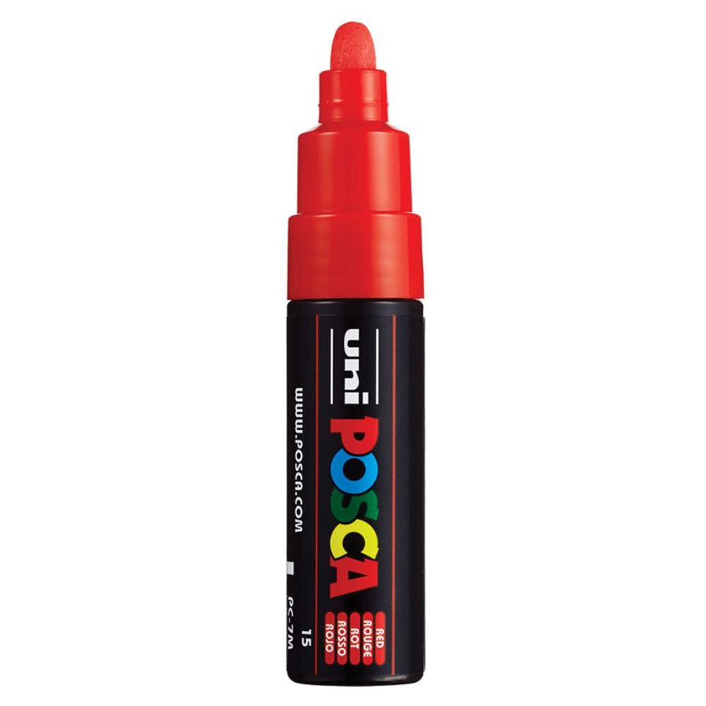 Posca PC-7M Verfstift Rood - Acrylmarker 5mm