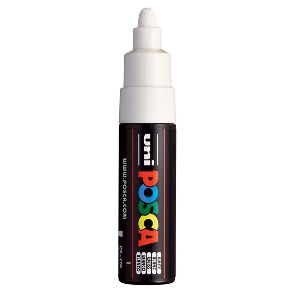 Posca PC-7M Verfstift Wit - Acrylmarker 5mm