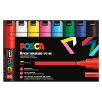 Posca PC-8K Verfstift Set Standaard Kleuren 8 Stuks - Acrylmarker 8mm