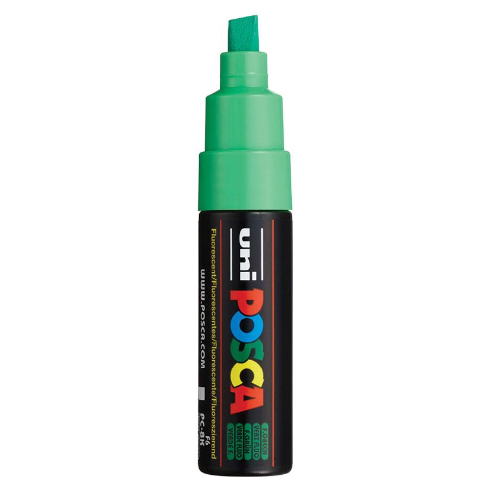 Posca PC-8K Verfstift Fluo Groen - Acrylmarker 8mm