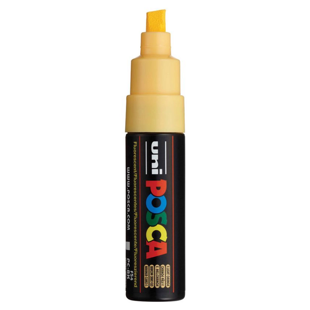 Posca PC-8K Verfstift Fluo Licht Oranje - Acrylmarker 8mm