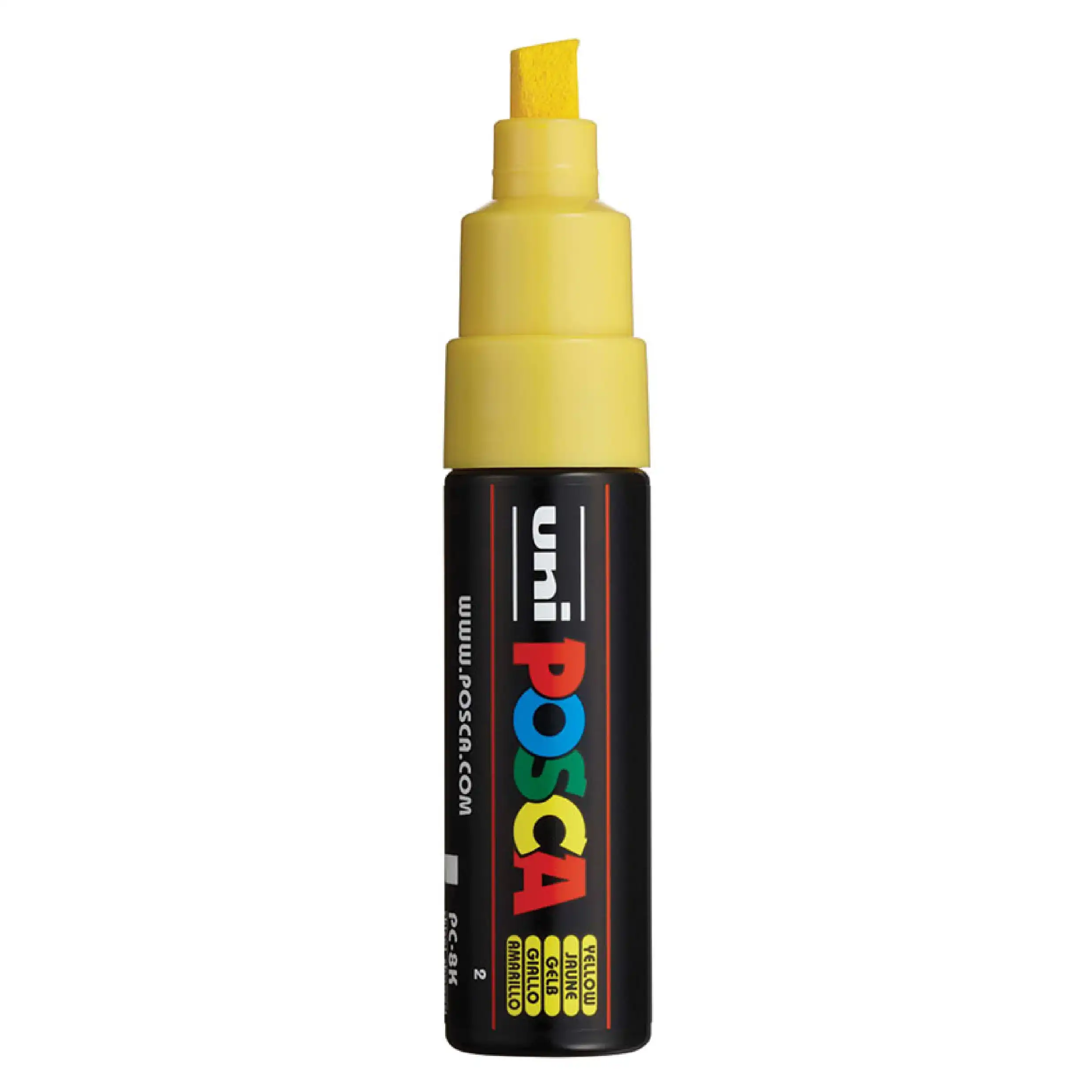 Posca PC-8K Verfstift Geel - Acrylmarker 8mm