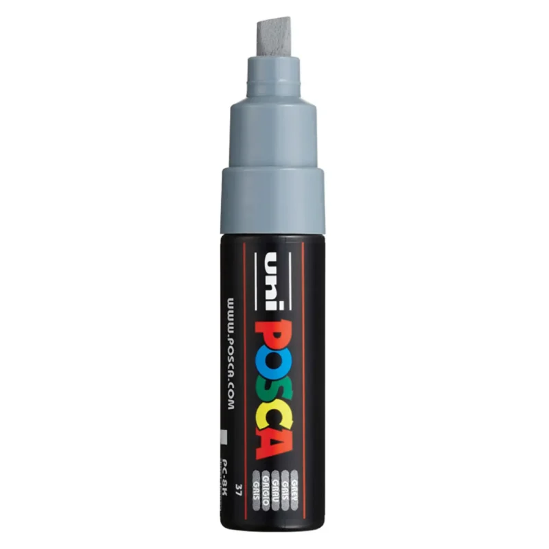 Posca PC-8K Verfstift Grijs - Acrylmarker 8mm