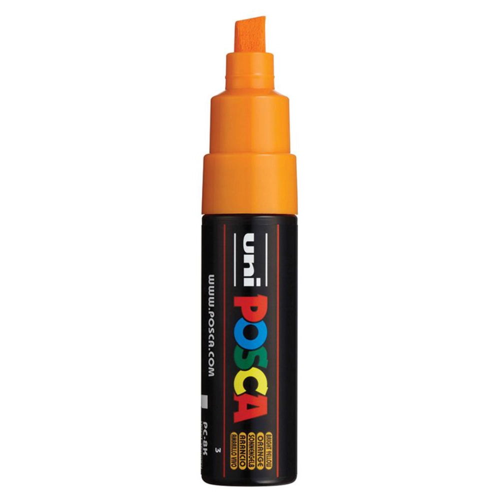 Posca PC-8K Verfstift Helder Geel - Acrylmarker 8mm