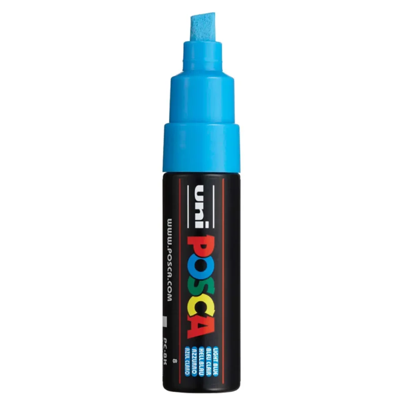 Posca PC-8K Verfstift Licht Blauw - Acrylmarker 8mm