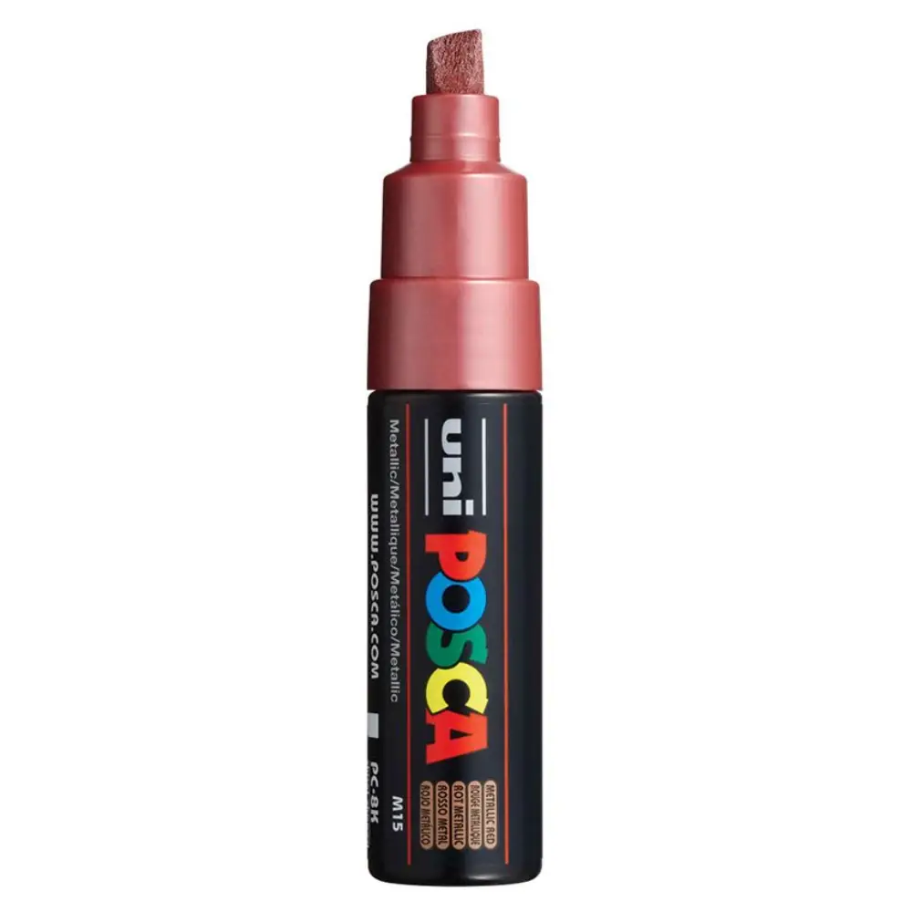 Posca PC-8K Verfstift Metallic Rood - Acrylmarker 8mm