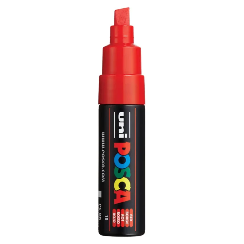Posca PC-8K Verfstift Rood - Acrylmarker 8mm