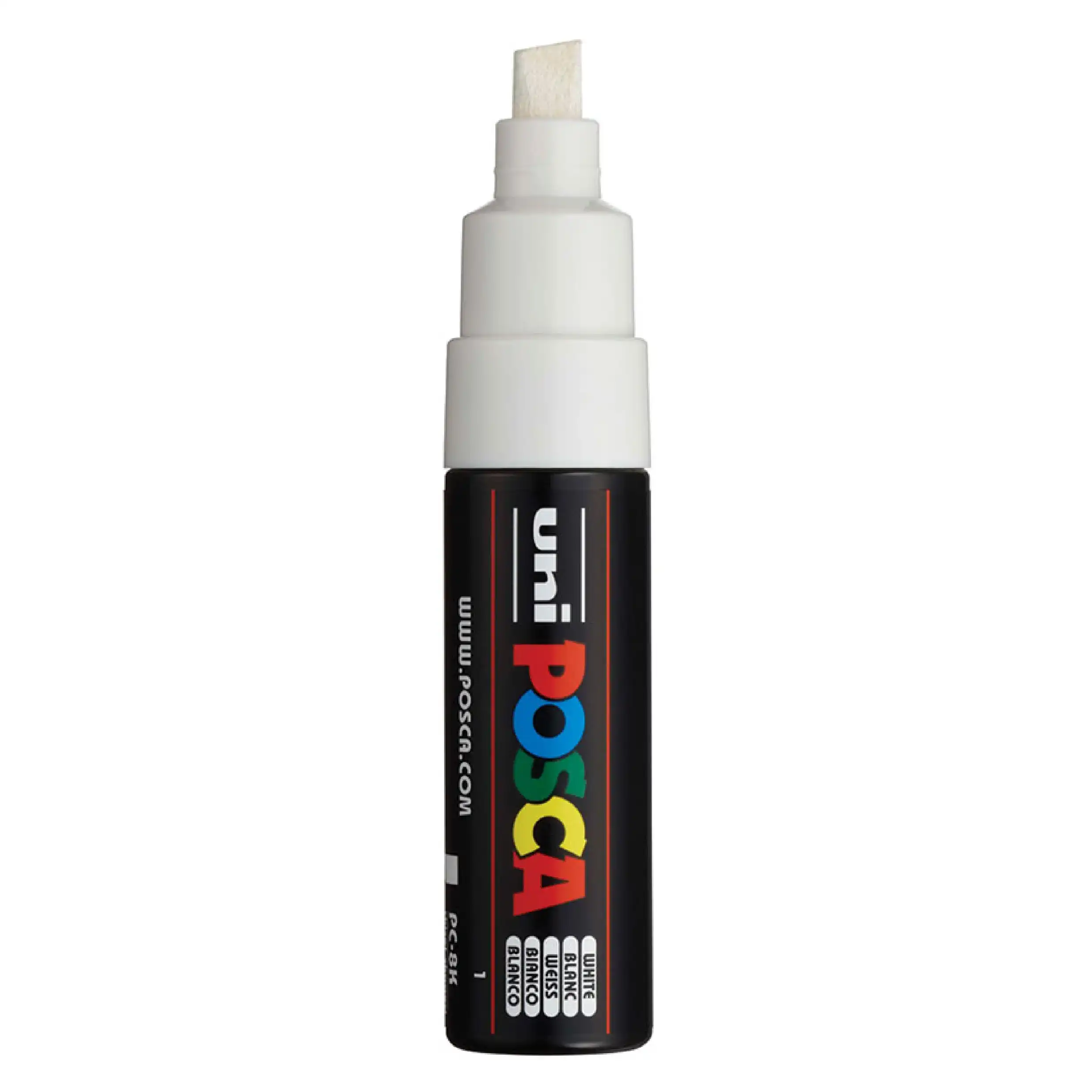 Posca PC-8K Verfstift Wit - Acrylmarker 8mm