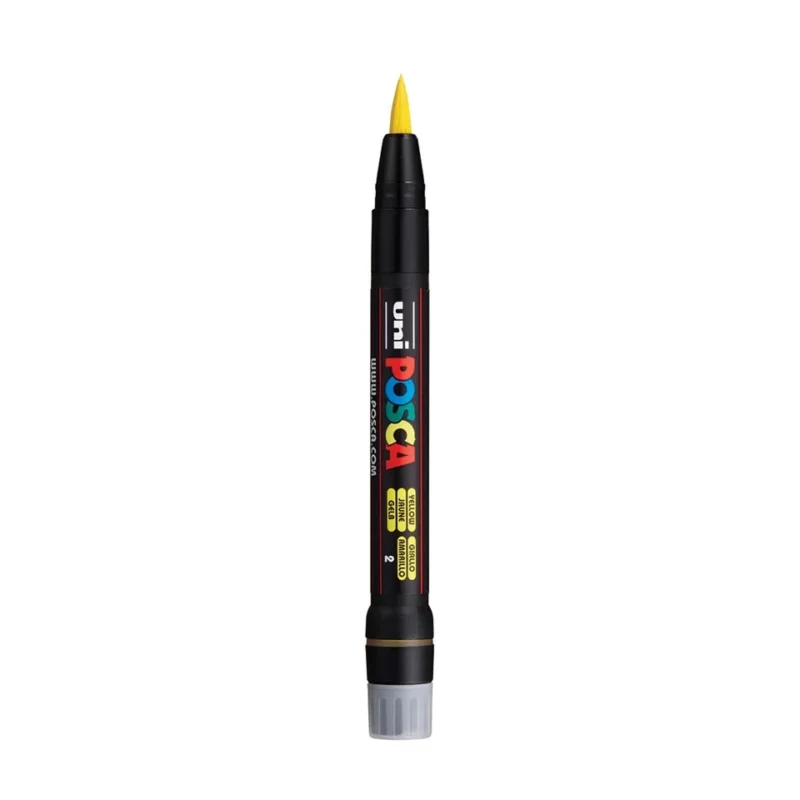 Posca PCF-350 Verfstift Geel - Acrylmarker Brush