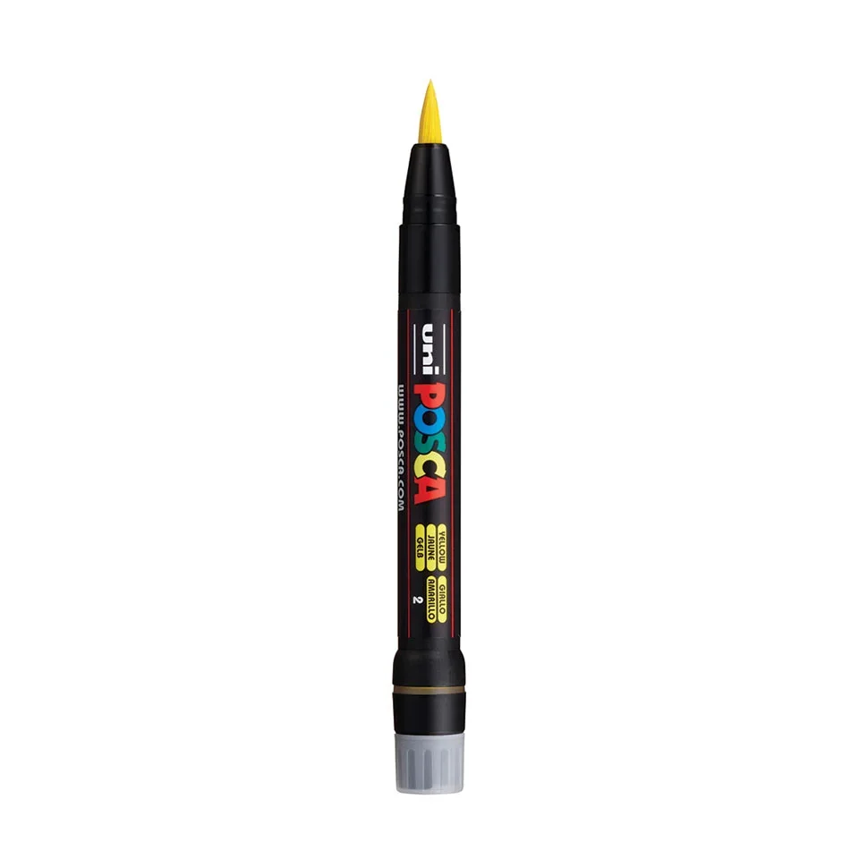 Posca PCF-350 Verfstift Geel - Acrylmarker Brush