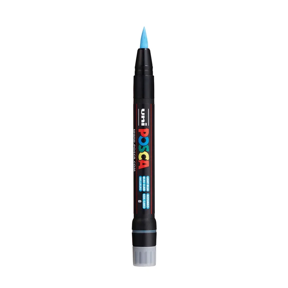 Posca PCF-350 Verfstift Licht Blauw - Acrylmarker Brush
