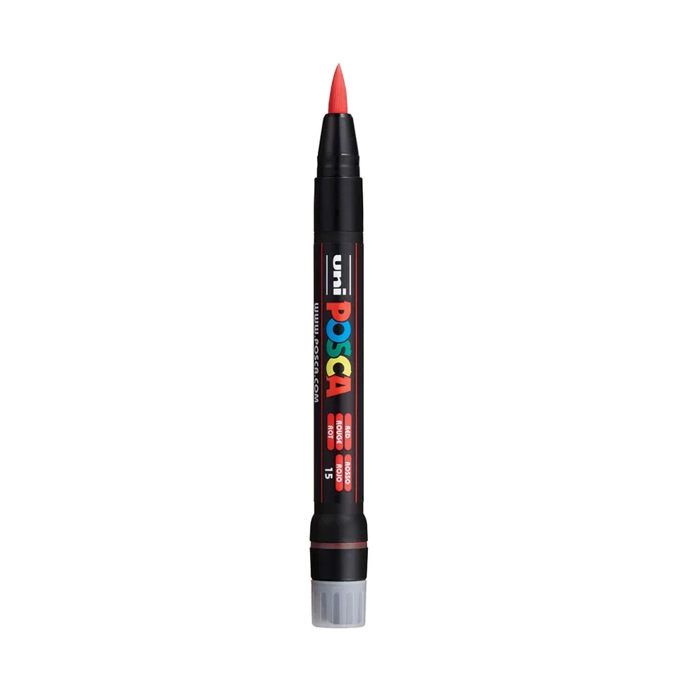 Posca PCF-350 Verfstift Rood - Acrylmarker Brush