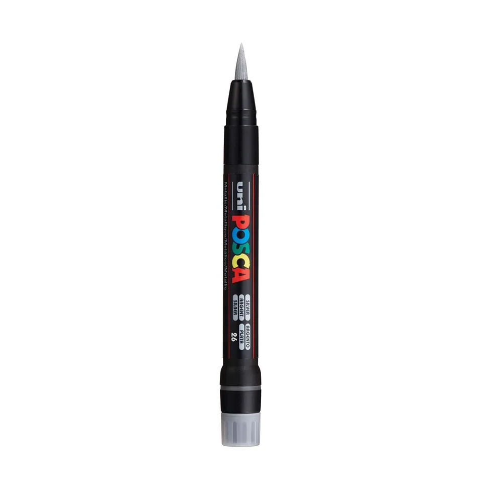 Posca PCF-350 Verfstift Zilver - Acrylmarker Brush
