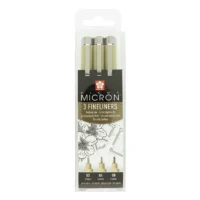 Sakura Pigma Micron Fineliner Set Zwart 3 Stuks