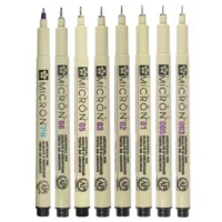 Sakura Pigma Micron Fineliner Set Zwart 6 Stuks