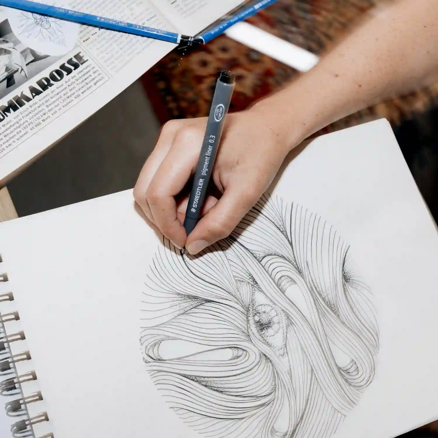 Staedtler Pigment Liner Fineliner Zwart - 0,3 mm