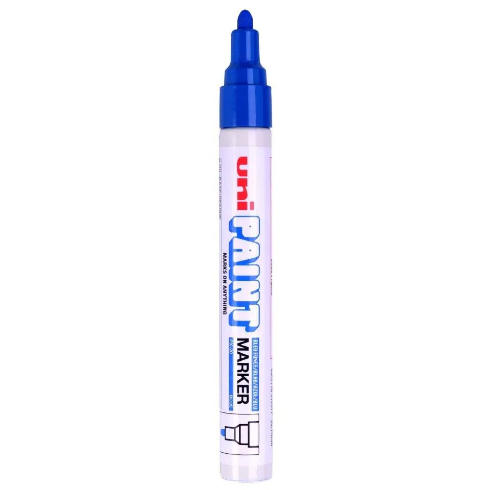 Uni Paint PX-20 Verfstift Donkerblauw - Oliebasis Lakmarker 2 mm