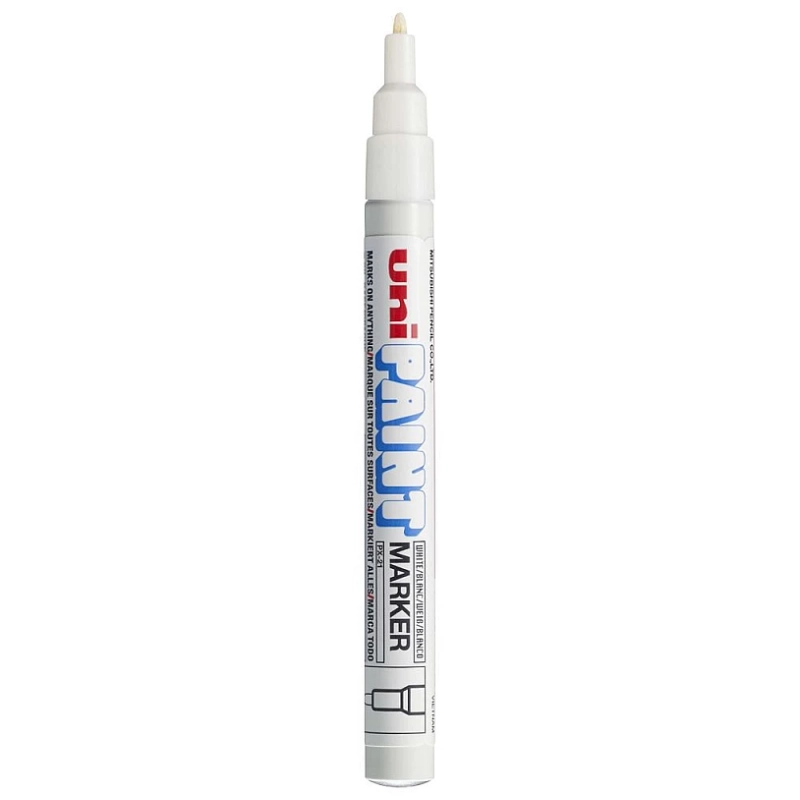 Uni Paint PX-21 Verfstift Wit - Oliebasis Lakmarker 1,2 mm