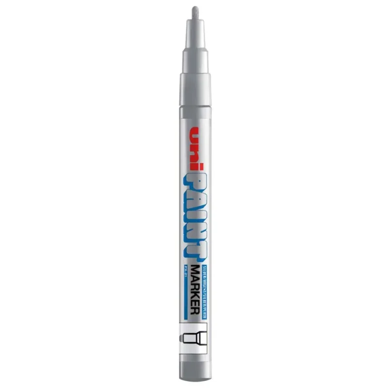 Uni Paint PX-21 Verfstift Zilver - Oliebasis Lakmarker 1,2 mm