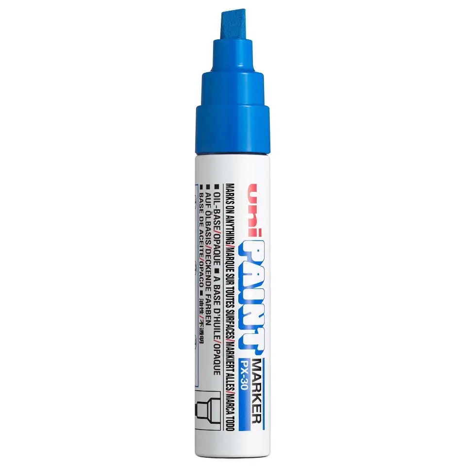 Uni Paint PX-30 Verfstift Blauw - Oliebasis Lakmarker 4-8 mm