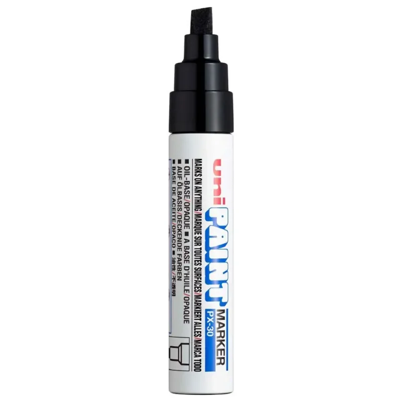 Uni Paint PX-30 Verfstift Zwart - Oliebasis Lakmarker 4-8 mm